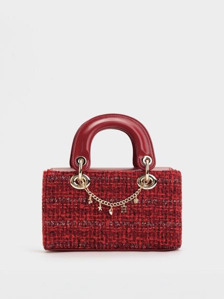 TXT Quai Đôi Dáng Hộp Quinx Sz 20 - Đỏ Tweed