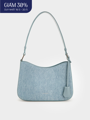 Túi Đeo Vai Hobo Quai Ngắn Size 24 - Jean