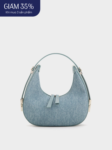 Túi Đeo Vai Hobo Đáy Tròn Size 22 - Jean