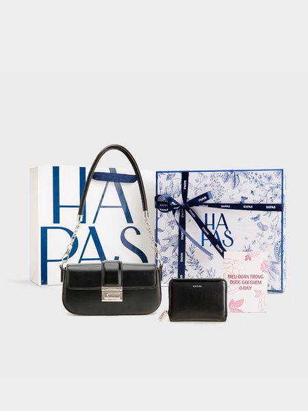 Bộ Quà Tặng Mini Túi Xách C Chic Đen - Đen