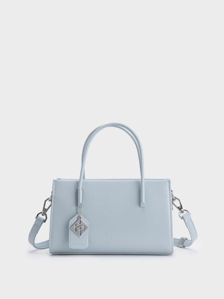 Bộ Quà Tặng Mini Túi Xách Phủ Màu Tag Vuông - Xanh Ghi