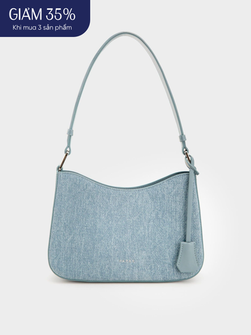 Túi Đeo Vai Hobo Quai Ngắn Size 24 - Jean