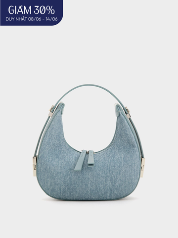 Túi Đeo Vai Hobo Đáy Tròn Size 22 - Jean