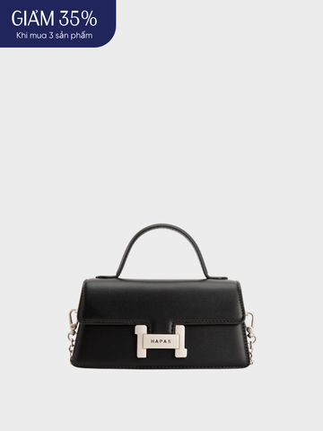 Túi Xách Tay Quai Xách Khóa H Size 20 - Đen