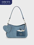  Túi Đeo Vai Hobo Đáy Vuông Love Charm Size 23 