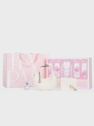 Bộ Quà Tặng Túi Xách Mini Hộp Thích Thích - Trắng