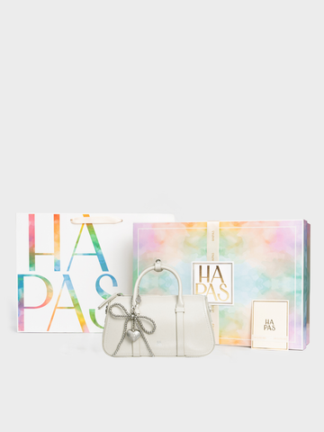 Túi Xách Tay Dáng Trống Tidy Mơ Size 22 - Kem