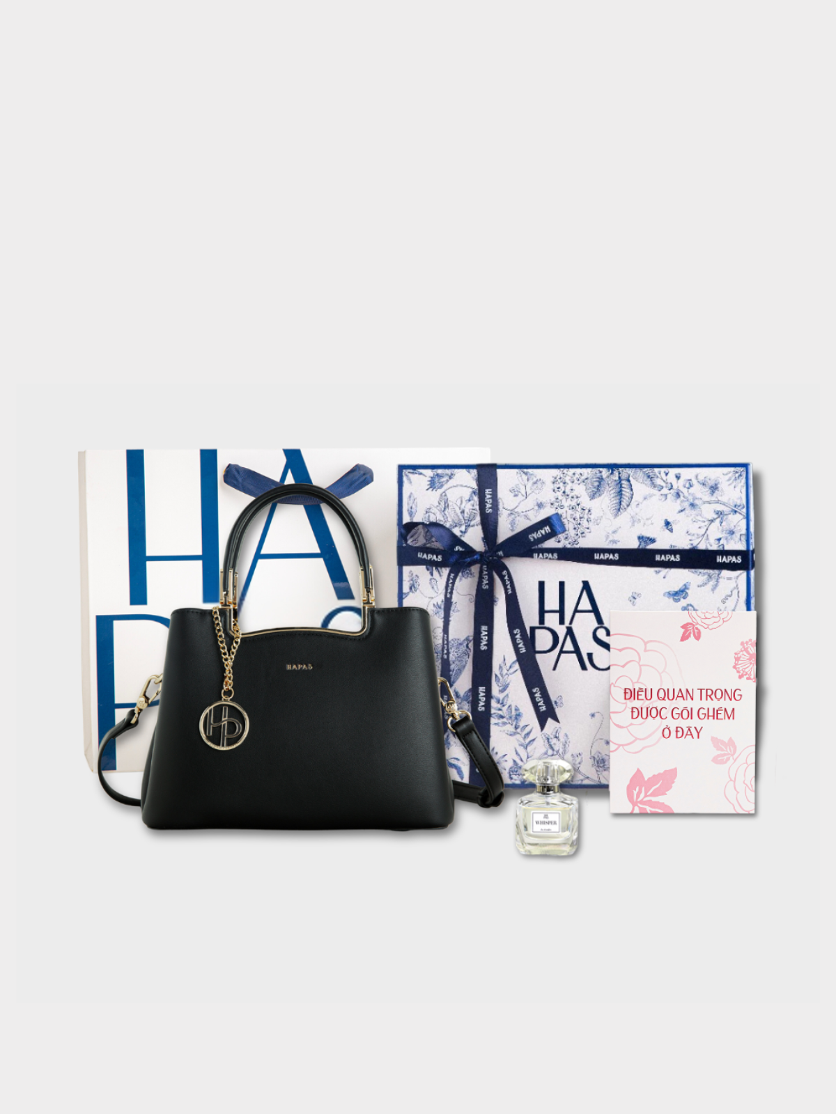  Bộ Quà Tặng Mini Túi Xách Tag G Đen x Nước Hoa 