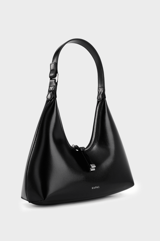 Túi Đeo Vai Khóa Cong Curved Zipper Size 27 - Đen