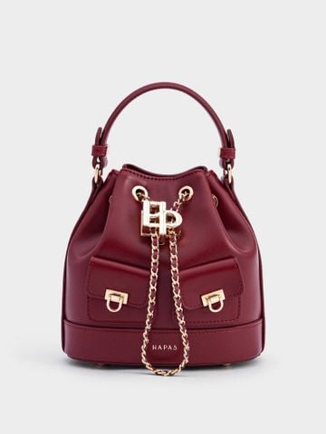 Túi Xách Tay Dáng Bucket Vera Size 16 - Đỏ