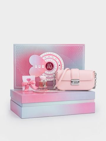 Bộ Quà Tặng Túi Xách C Chic Hộp Dịu Dàng 2026 - Hồng