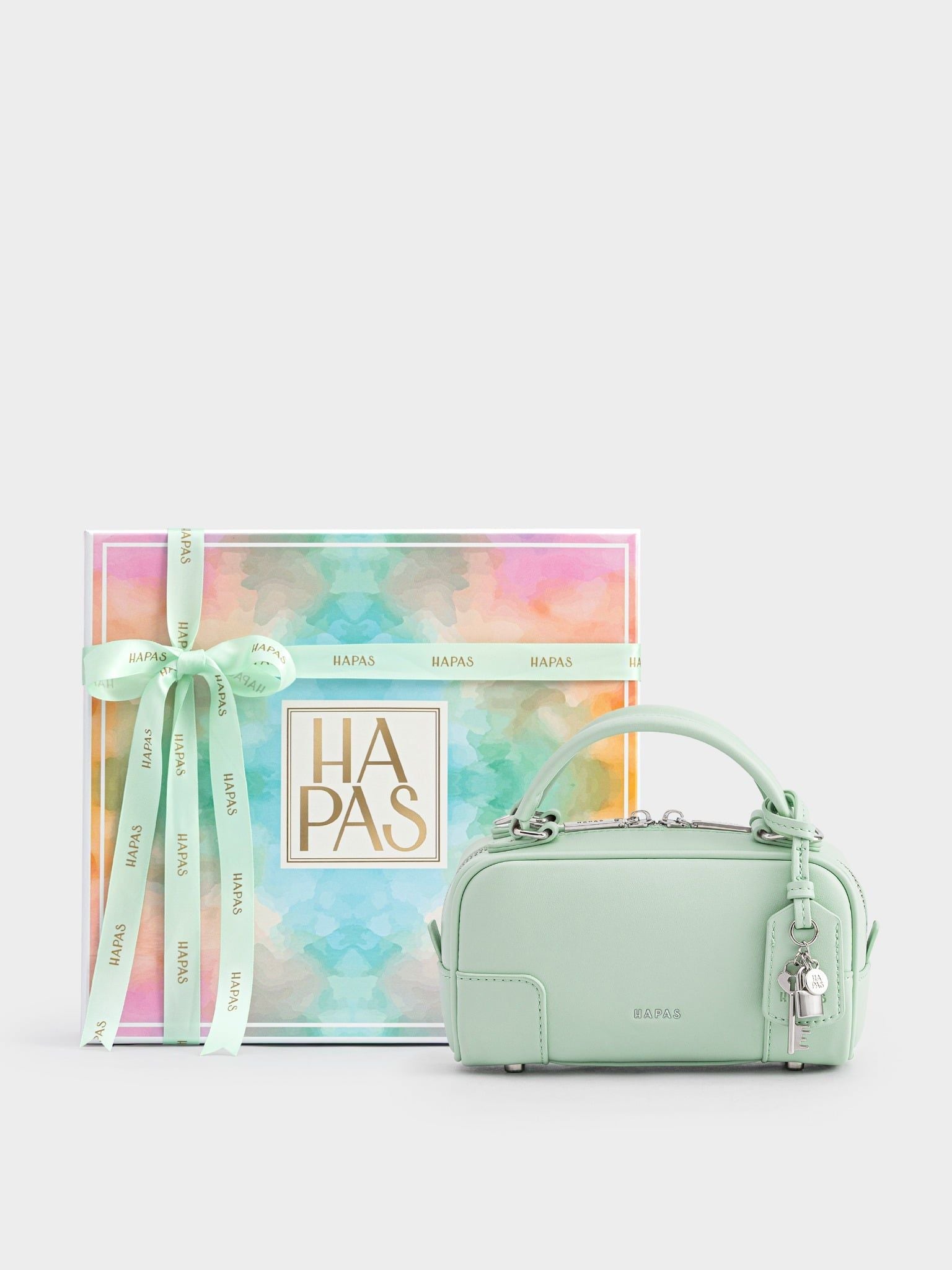  Túi Xách Tay Mini Dáng Hộp Lock Chic Size 19 