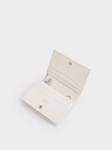 Ví Ngắn Jody Da Trơn Size 11 - Trắng