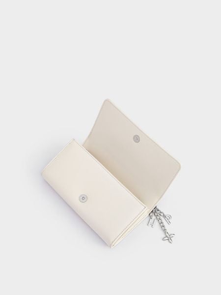 Ví Dài Happiness Hand Wallet Size 19 - Trắng