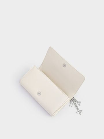 Ví Dài Happiness Hand Wallet Size 19 - Trắng