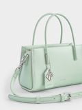  Túi Xách Tay Phủ Màu Tag Vuông Size 21 