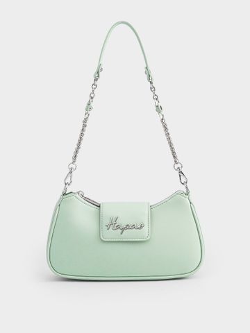 Túi Đeo Vai Logo Cách Điệu Monet Size 24 - Xanh Mint