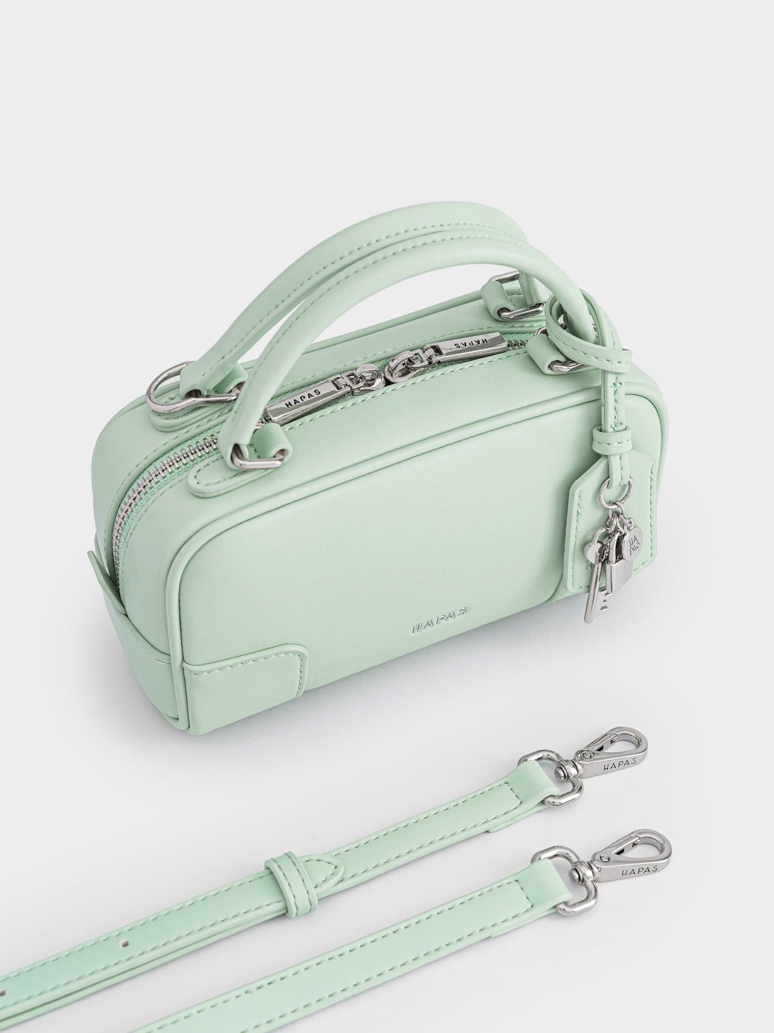  Túi Xách Tay Mini Dáng Hộp Lock Chic Size 19 