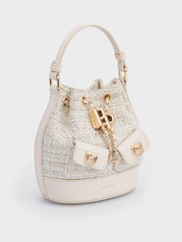 TXT Dáng Bucket Vera Sz 16 - Trắng Tweed