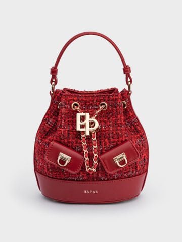 TXT Dáng Bucket Vera Sz 16 - Đỏ Tweed
