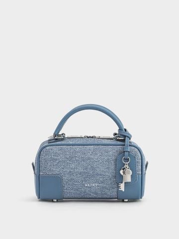 Túi Xách Tay Mini Dáng Hộp Lock Chic Size 19 - Jean