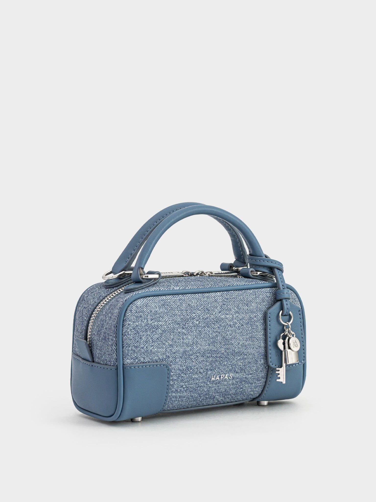  Túi Xách Tay Mini Dáng Hộp Lock Chic Size 19 