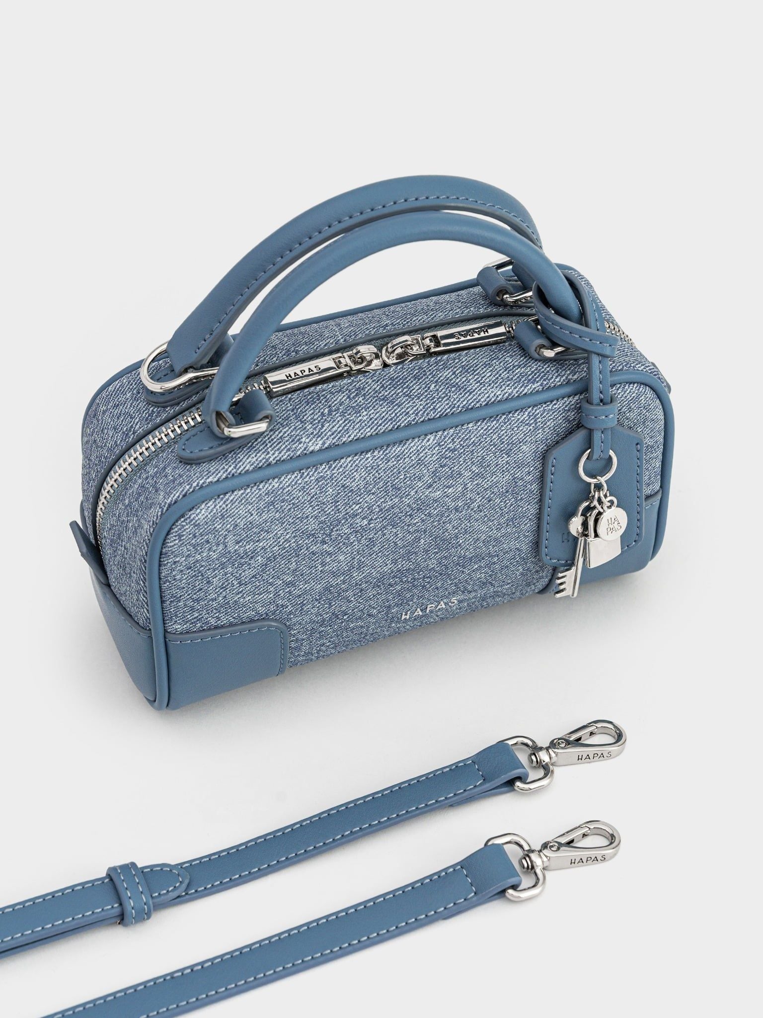  Túi Xách Tay Mini Dáng Hộp Lock Chic Size 19 