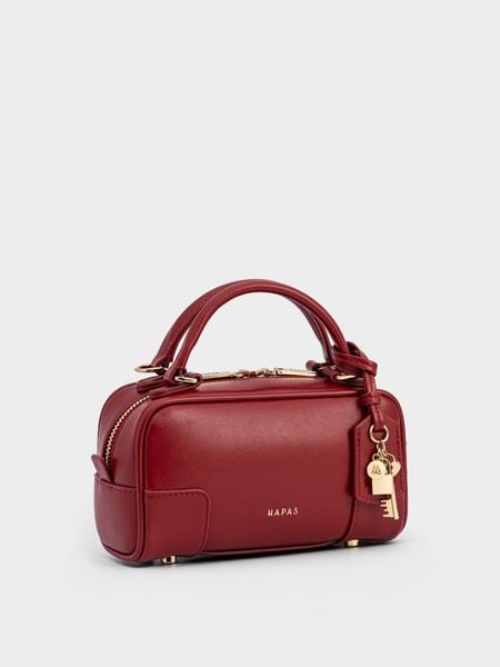 Túi Mini Dáng Hộp Lock Chic Size 19 - Kem