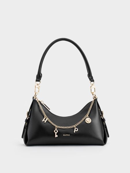 Túi Đeo Vai Ruby Lock Charm Size 26 - Đen