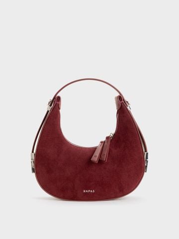 Túi Đeo Vai Hobo Đáy Tròn Size 22 - Đỏ
