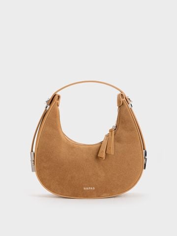 Túi Đeo Vai Hobo Đáy Tròn Size 22 - Nâu