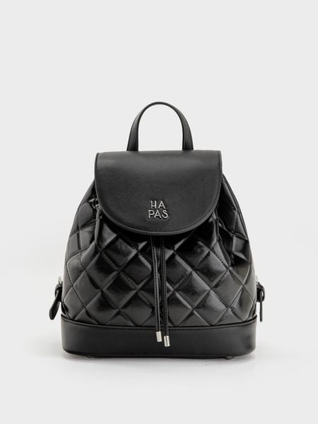 Balo Nắp Gập Ô Trám Nova Sz 25 - Đen