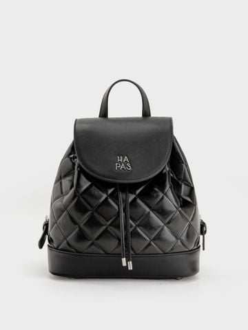 Balo Nắp Gập Ô Trám Nova Size 25 - Đen