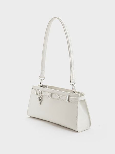 Túi Đeo Vai Charm Đôi Lockie Size 26 - Nâu