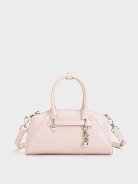 Túi Xách Tay Charm Tim Dearie Size 23 - Hồng