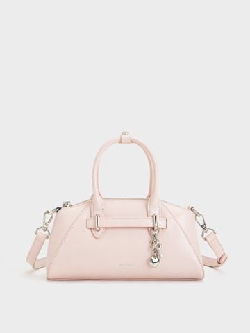 Túi Xách Tay Charm Tim Dearie Size 23 - Hồng