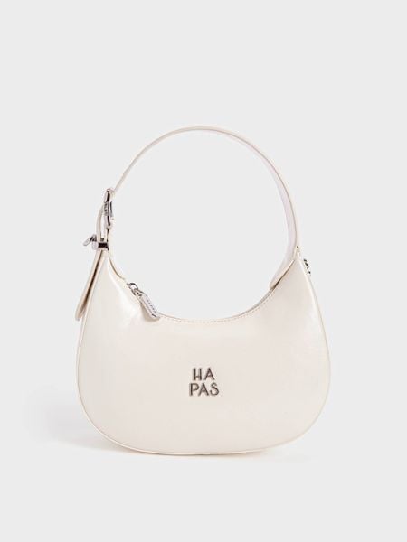 Túi Xách Tay Khoen Vuông Đáy Tròn Cerleen Size 22 - Trắng