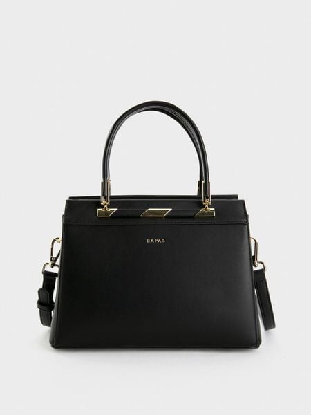 Bộ Quà Tặng Mini Túi Xách Thanh Ngang Đen x Nước Hoa - Đen