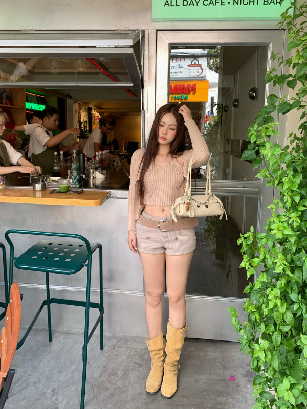  TDV Đeo Vai Đai Dài Bubbly Mơ 