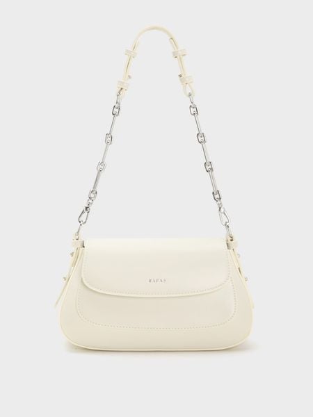 Bộ Quà Tặng Mini Túi Xách Chain Handle Trắng - Trắng