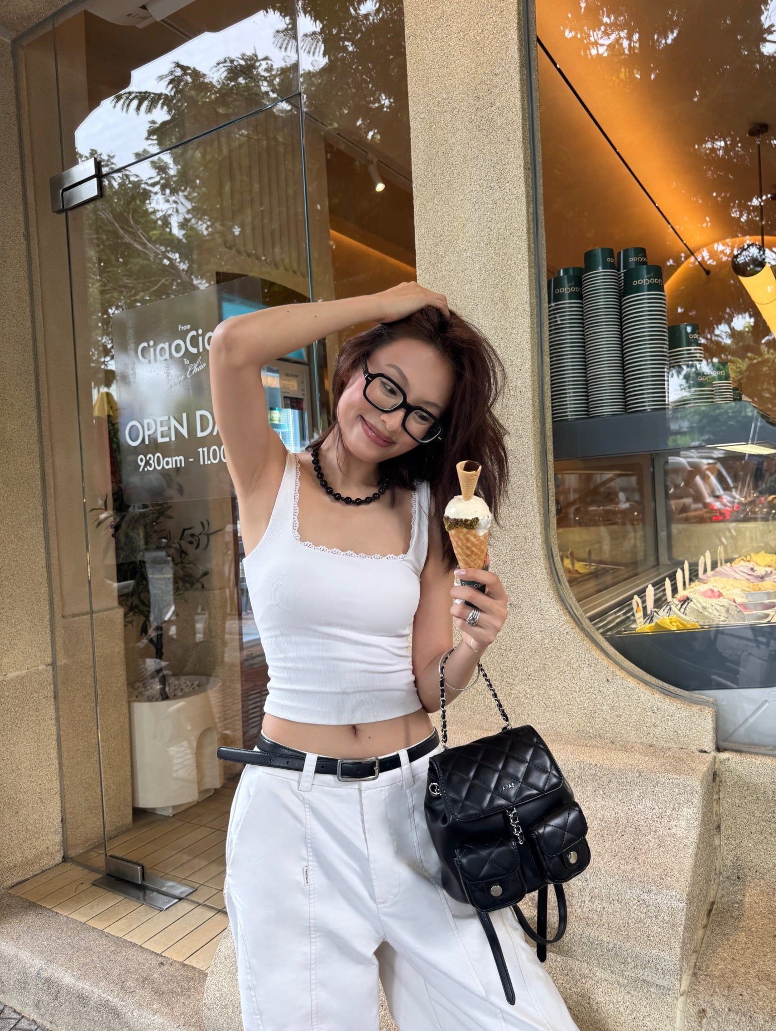  Balo Túi Hộp Ô Trám Chainy Size 19 