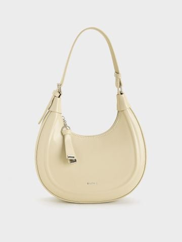 TDV Hobo Dập Nổi Line Embossed - Kem