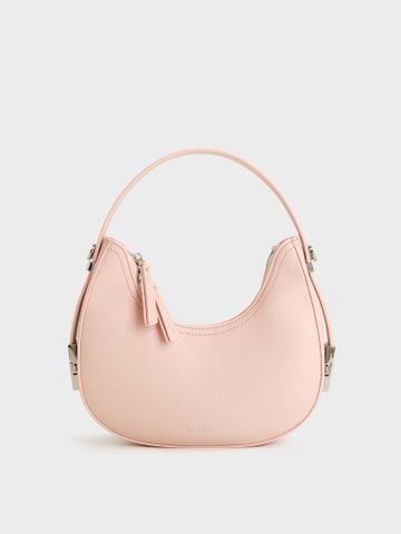 Túi Đeo Vai Hobo Đáy Tròn Size 22 - Hồng