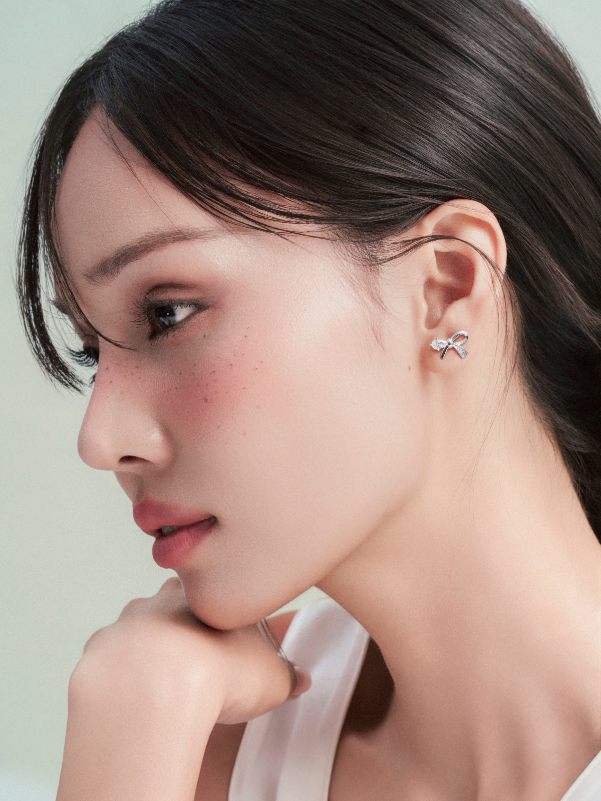 Khuyên Tai Amorie - Silver - Mạ bạch kim