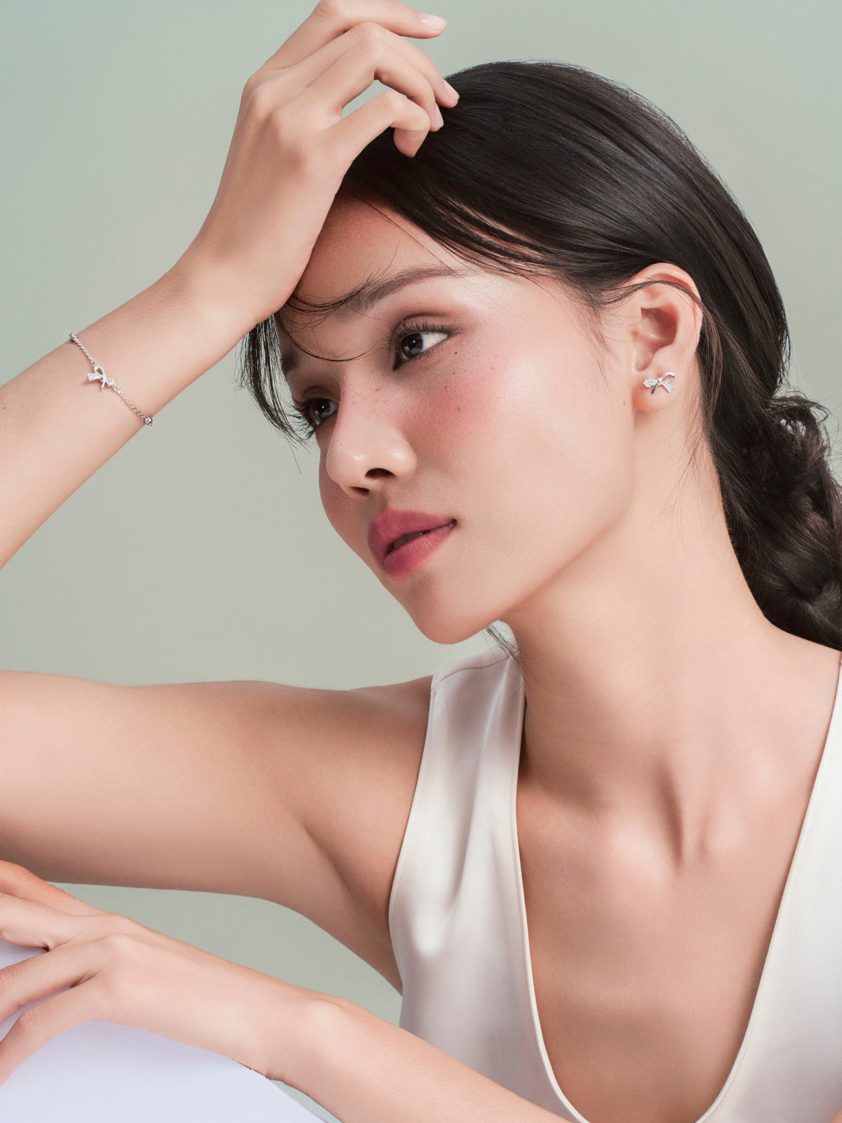Vòng Tay Melora - Silver - Mạ bạch kim