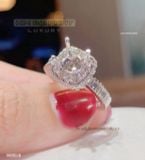  Nhẫn Nữ ổ Halo vuông tôn chủ 6ly3 