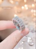  Nhẫn Unisex Đính Full Kim Cương 