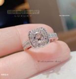  Nhẫn Nữ ổ Halo vuông tôn chủ 6ly3 