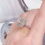  Nhẫn Nữ ổ Halo Vuông 