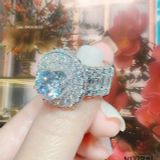  Nhẫn Nữ ổ Halo Tròn 